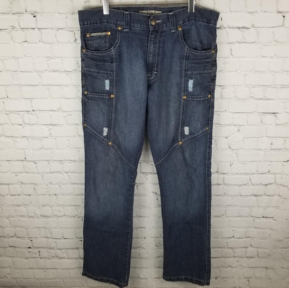 CITRUS | distressed straight leg jeans - Picture 3 of 12